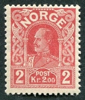 N°0086-1911-NORVEGE-HAAKON VII-2K-ROSE