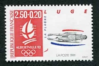 N°2679-1991-FRANCE-SPORT-LUGE-ALBERTVILLE 92