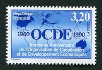 N°2673-1990-FRANCE-30E ANNIVERSAIRE DE L'OCDE