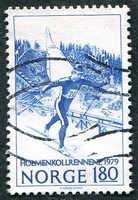 N°0748-1979-NORVEGE-SPORT-SKI DE FOND-180-BLEU