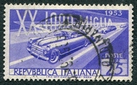 N°0645-1953-ITALIE-20E COURSE AUTO 1000 MILES-25L-VIOLET