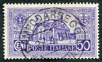 N°0276-1931-ITALIE-BASILIQUE DE PADOUE-50C-VIOLET FONCE