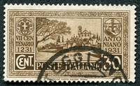 N°0275-1931-ITALIE-ERMITAGE D'OLIVARES-30C-BRUN NOIR