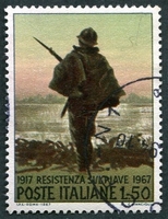 N°0988-1967-ITALIE-50 ANS RESISTANCE SUR LE PIAVE-50L