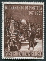 N°0983-1967-ITALIE-TABLEAU-SERMENT DE PONTIDA-20L