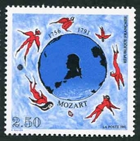 N°2695-1991-FRANCE-BICENTENAIRE DE LA MORT DE MOZART