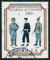 N°1187-1974-ITALIE-200E ANNIV GUARDIA DI FINANZA-180L