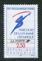 N°2732-1991-FRANCE-PARCOURS DE LA FLAMME OLYMPIQUE