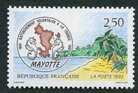 N°2735-1991-FRANCE-150E ANNIV RATTACHEMENT MAYOTTE