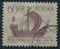 N°1246-1963-POLOGNE-NAVIRE FRISON-60GR