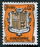 N°0153B-1961-ANDF-ARMOIRIES-2C-ORANGE/BISTRE/NOIR