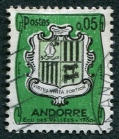 N°0154-1961-ANDF-ARMOIRIES-5C-NOIR/VERT
