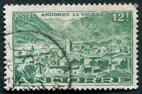 N°0130-1948-ANDF-ANDORRE LA VIEILLE-12F-VERT