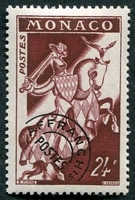N°014-1954-MONACO-CHEVALIER-24F-BRUN/LILAS