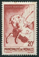 N°0005-1941-MONACO-PEGASE-20F-CARMIN