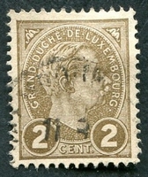 N°0070-1895-LUXEMBOURG-ADOLPHE 1ER-2C-GRIS/OLIVE