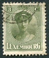 N°0120-1921-LUXEMBOURG-GRDE DUCHESSE CHARLOTTE-3C-OLIVE