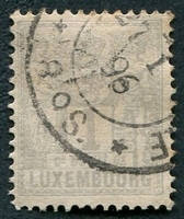 N°0047-1882-LUXEMBOURG-1C-GRIS/VIOLET