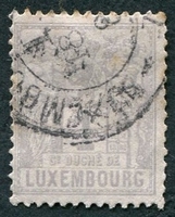 N°0047-1882-LUXEMBOURG-1C-GRIS/VIOLET