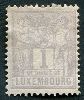 N°0047-1882-LUXEMBOURG-1C-GRIS/VIOLET