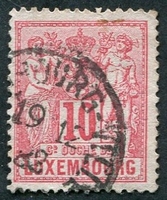 N°0051-1882-LUXEMBOURG-10C-ROSE
