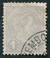 N°0069-1895-LUXEMBOURG-GRAND DUC ADOLPHE 1ER-1C-GRIS