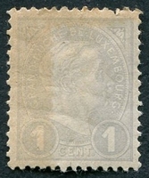 N°0069-1895-LUXEMBOURG-GRAND DUC ADOLPHE 1ER-1C-GRIS