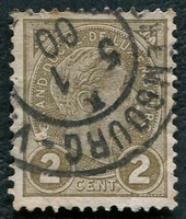 N°0070-1895-LUXEMBOURG-ADOLPHE 1ER-2C-GRIS/OLIVE