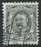 N°0075-1906-LUXEMBOURG-GUILLAUME IV-12C1/2-GRIS/VERT