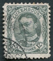 N°0075-1906-LUXEMBOURG-GUILLAUME IV-12C1/2-GRIS/VERT