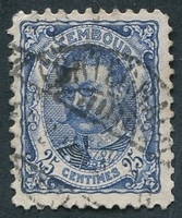 N°0078-1906-LUXEMBOURG-GUILLAUME IV-25C-BLEU