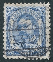 N°0078-1906-LUXEMBOURG-GUILLAUME IV-25C-BLEU