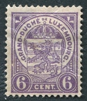 N°0093-1907-LUXEMBOURG-ARMOIRIES-6C-VIOLET