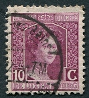 N°0095-1914-LUXEMBOURG-DUCHESSE M.ADELAIDE-10C-LIE DE VIN