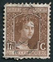 N°0098-1914-LUXEMBOURG-DUCHESSE M.ADELAIDE-17C1/2-MARRON