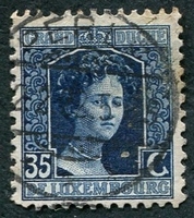 N°0101-1914-LUXEMBOURG-DUCHESSE M.ADELAIDE-35C-BLEU FONCE