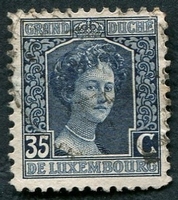 N°0101-1914-LUXEMBOURG-DUCHESSE M.ADELAIDE-35C-BLEU FONCE