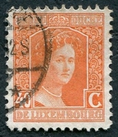 N°0103-1914-LUXEMBOURG-DUCHESSE M.ADELAIDE-40C-ROUGE/ORANGE