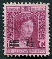 N°0113A-1916-LUXEMBOURG-DUCHESSE MARIE ADELAIDE-7C1/2 S 10C