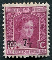N°0113A-1916-LUXEMBOURG-DUCHESSE MARIE ADELAIDE-7C1/2 S 10C