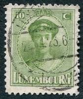 N°0122-1921-LUXEMBOURG-GRDE DUCHESSE CHARLOTTE-10C