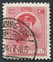N°0127-1921-LUXEMBOURG-GRDE DUCHESSE CHARLOTTE-30C-ROSE