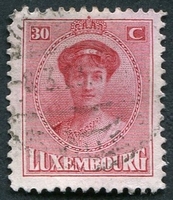 N°0127-1921-LUXEMBOURG-GRDE DUCHESSE CHARLOTTE-30C-ROSE