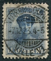 N°0129-1921-LUXEMBOURG-DUCHESSE CHARLOTTE-50C-BLEU