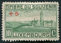 N°0137-1921-LUXEMBOURG-MONASTERE ST MAURICE-CLERVAUX-+5 S/10