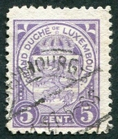 N°0150-1924-LUXEMBOURG-5C-VIOLET