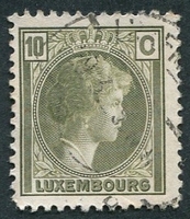 N°0165-1926-LUXEMBOURG-GRDE DUCHESSE CHARLOTTE-10C