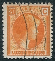 N°0166-1926-LUXEMBOURG-GRDE DUCHESSE CHARLOTTE-20C