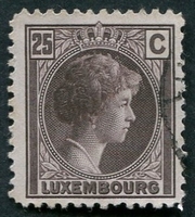N°0168-1926-LUXEMBOURG-GRDE DUCHESSE CHARLOTTE-25C