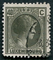 N°0171-1926-LUXEMBOURG-GRDE DUCHESSE CHARLOTTE-40C-BRUN/OLIV